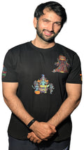 Psycho Halloween | RGB Reactive Bio-Washed Cotton T-Shirt | 210 GSM