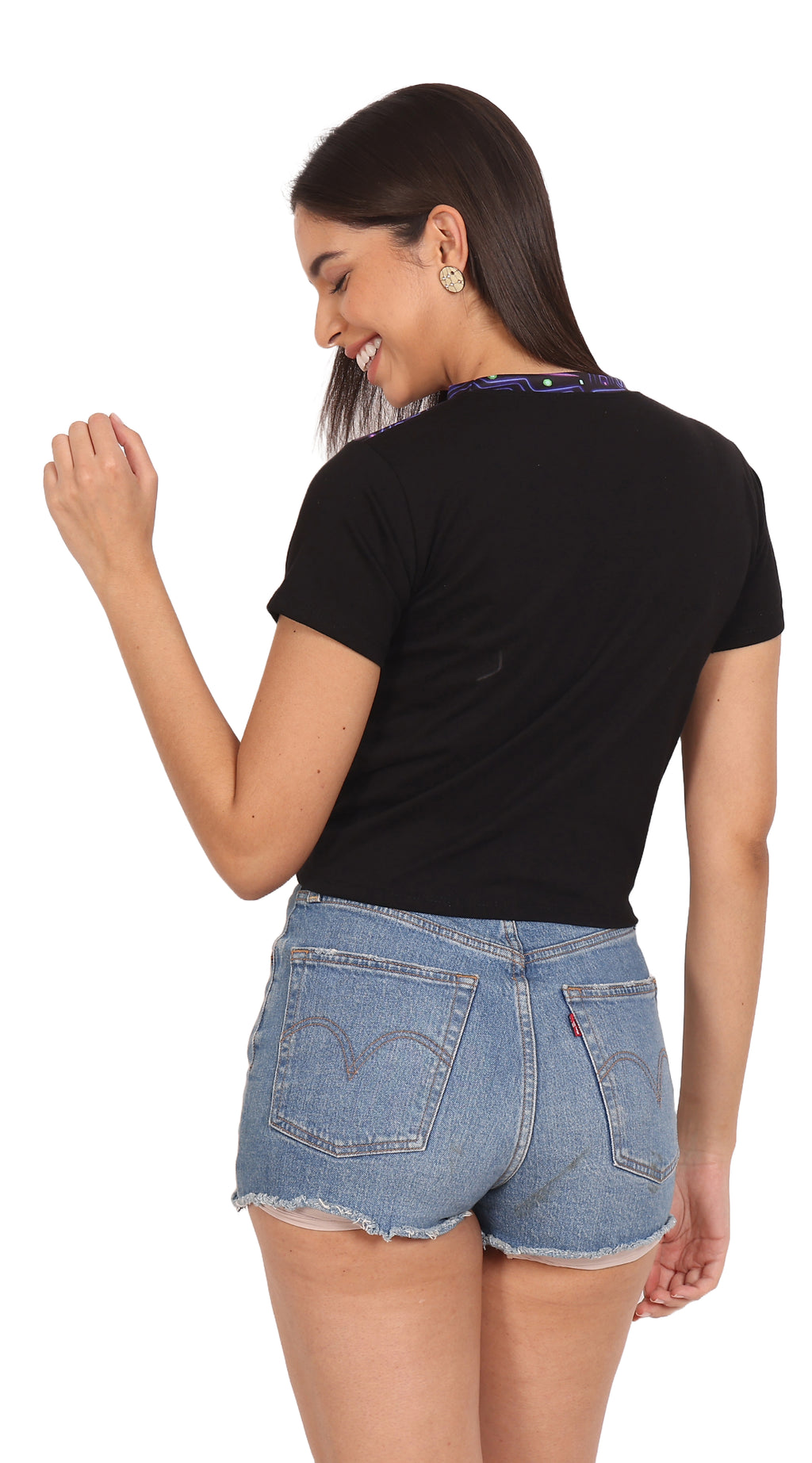 Trippy Barty | UV Reactive Cartoon Festival Crop Top