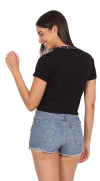 Trippy Barty | UV Reactive Cartoon Festival Crop Top