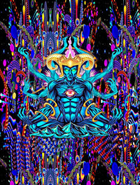 Psy God Meditation Portal | UV Reactive T-Shirt | 210 GSM