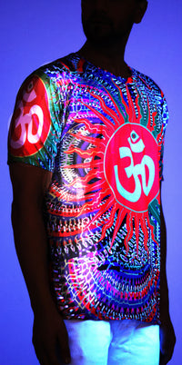 Om Portal | UV Reactive All Over Print T-Shirt | 210 GSM