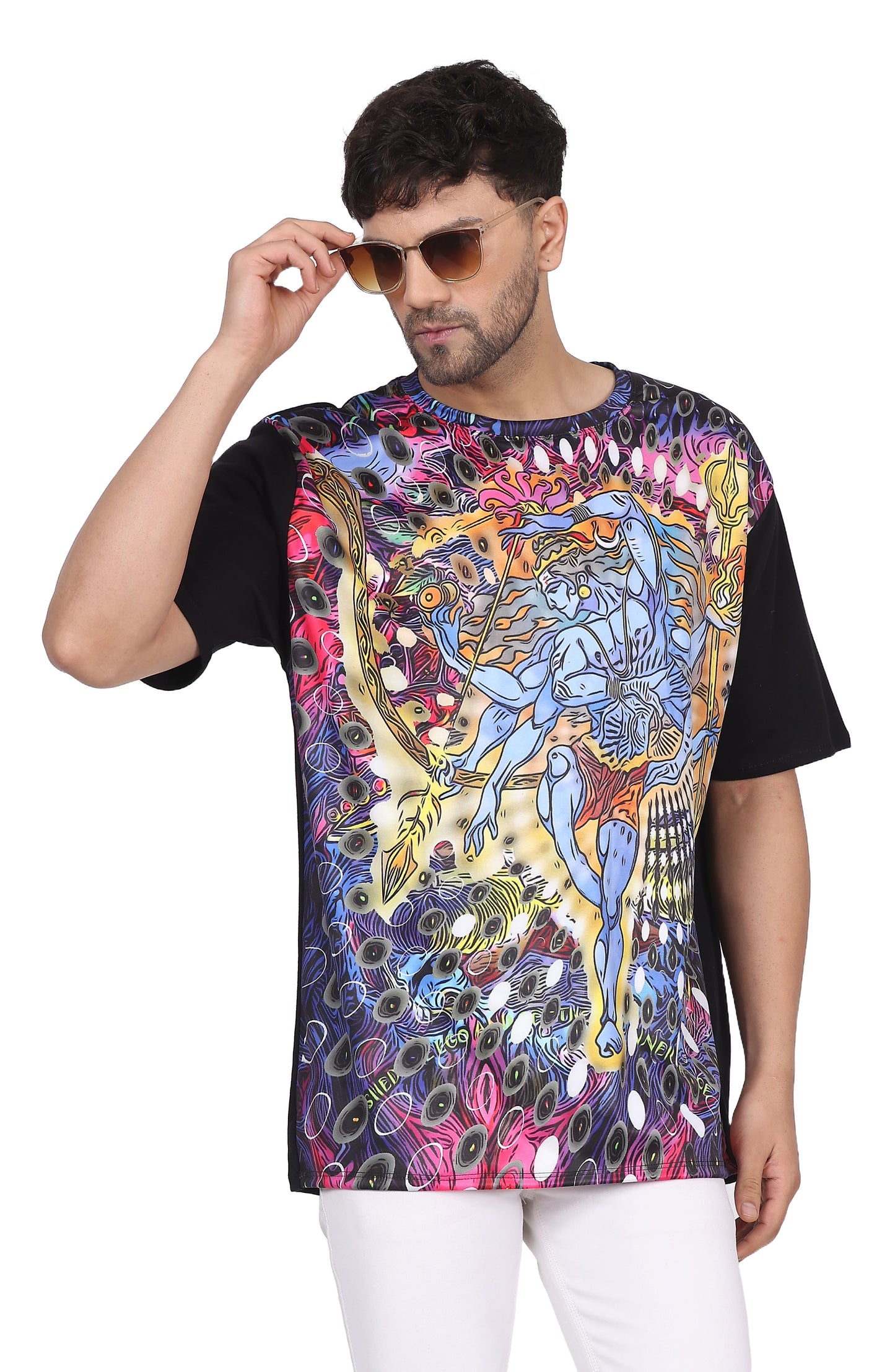 SHIVA NATARAJ | UV Reactive Design | UNISEX T-SHIRT | COTTON | 210 GSM