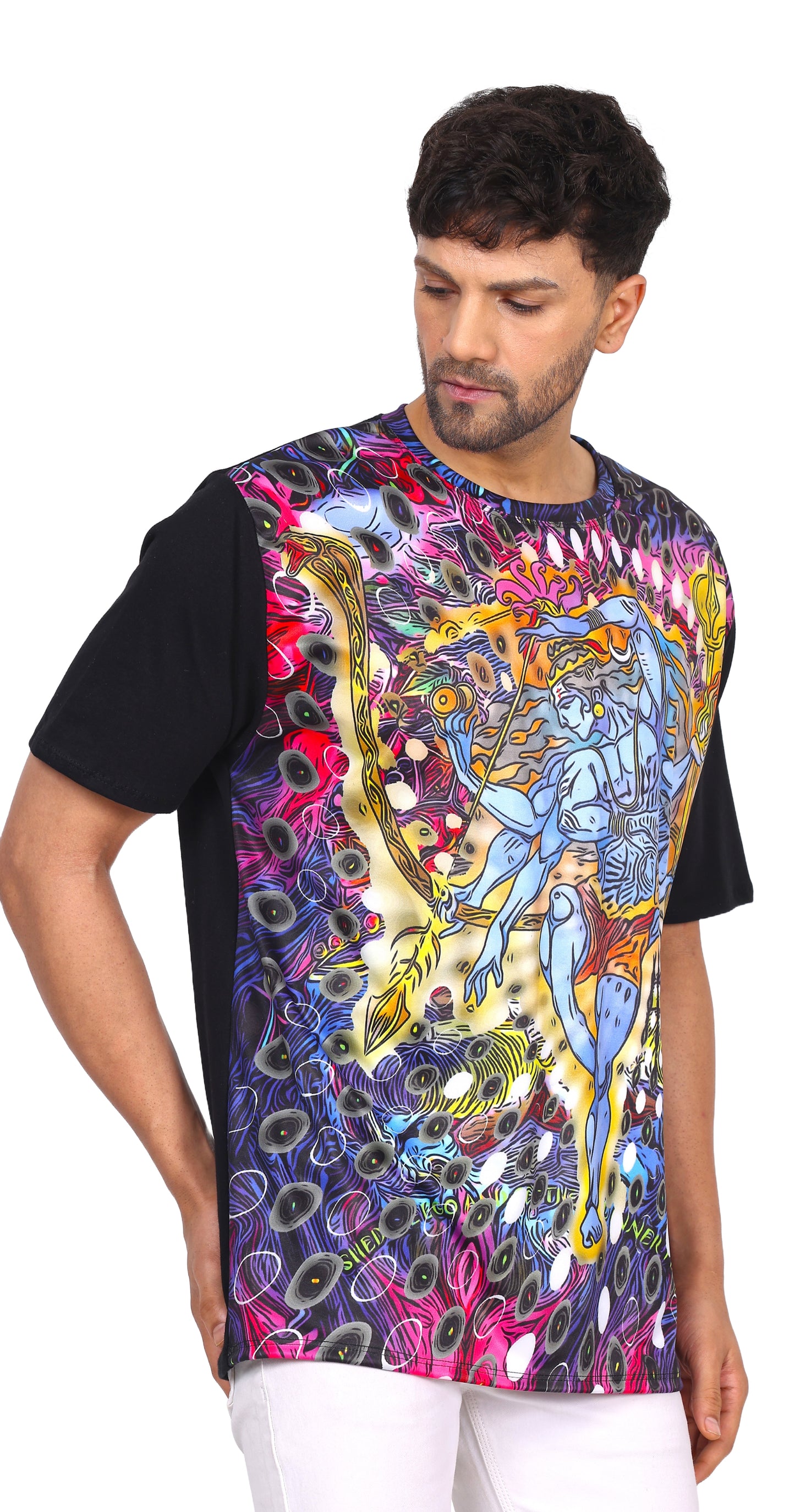 SHIVA NATARAJ | UV Reactive Design | UNISEX T-SHIRT | COTTON | 210 GSM