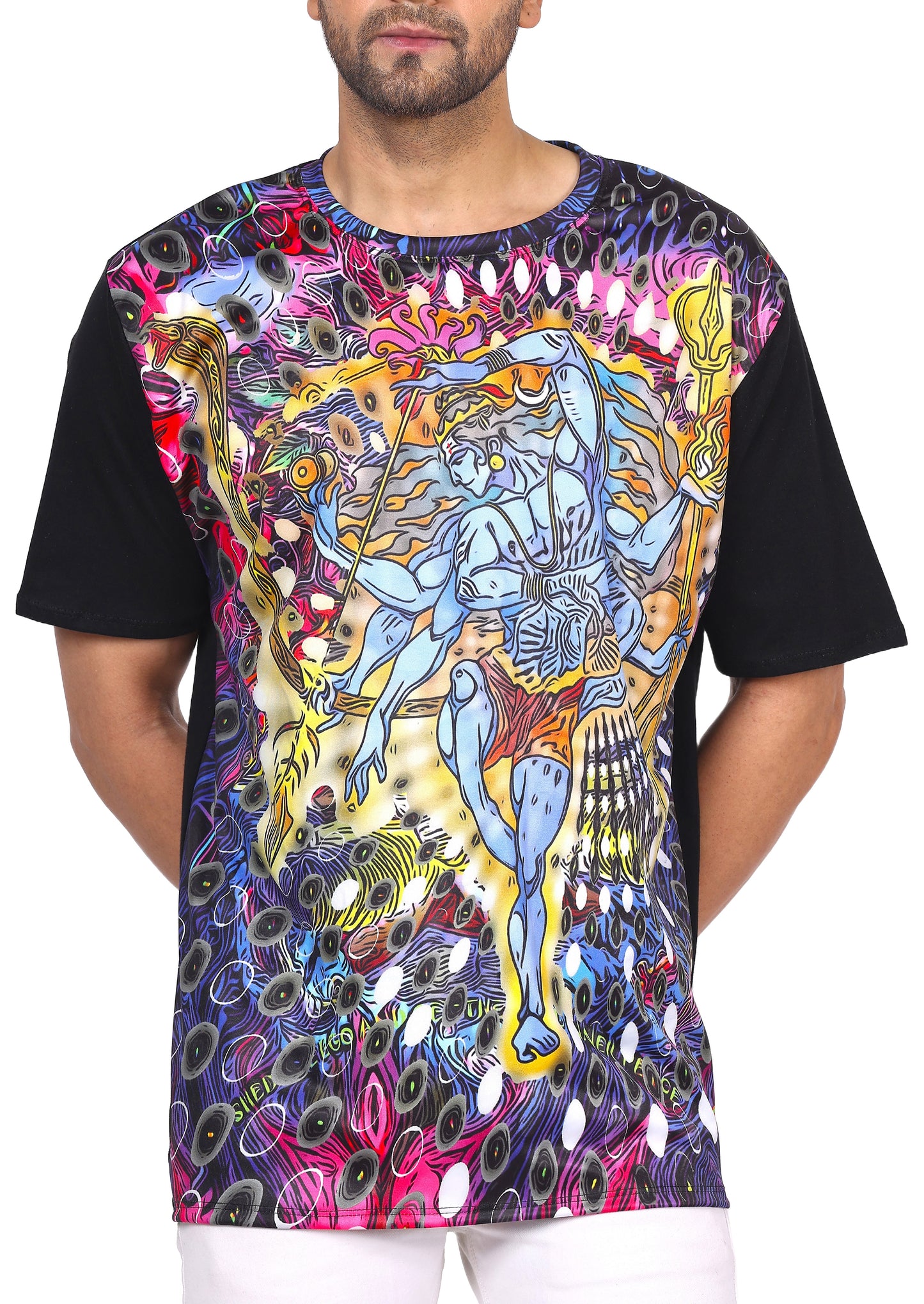 SHIVA NATARAJ | UV Reactive Design | UNISEX T-SHIRT | COTTON | 210 GSM