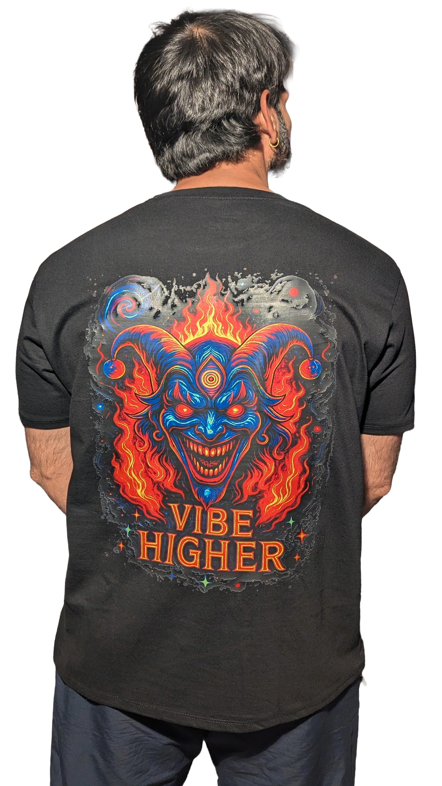 VIBE HIGHER JOKER | RGB MOTIONS DESIGN | 210 GSM | COTTON T-SHIRT