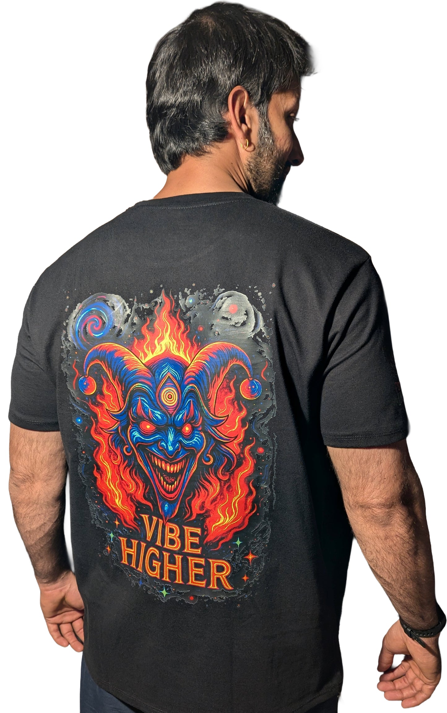 VIBE HIGHER JOKER | RGB MOTIONS DESIGN | 210 GSM | COTTON T-SHIRT