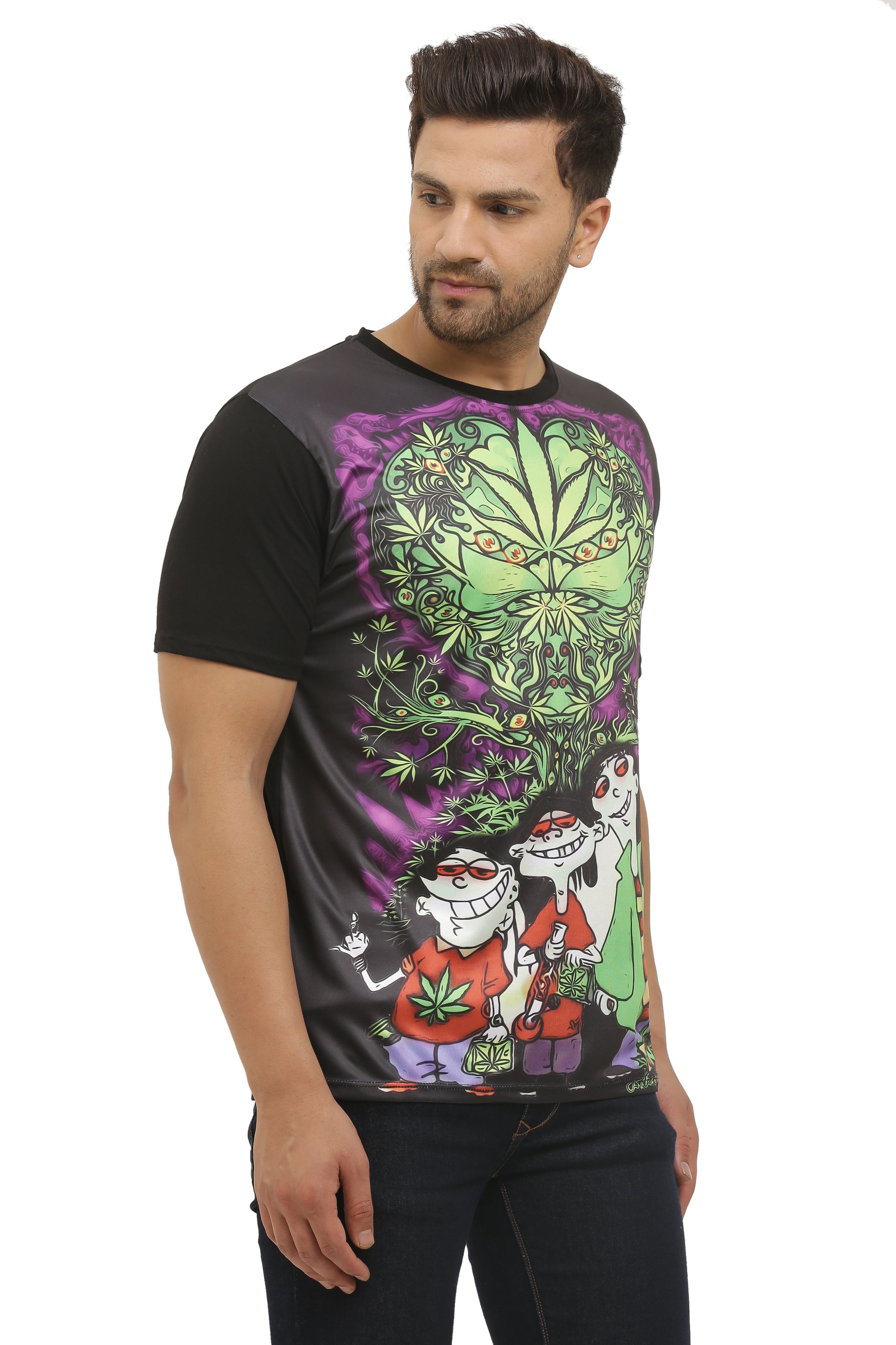 Ed Edd Eddy Day Dreaming Trip | UV Reactive T-Shirt | 210 GSM