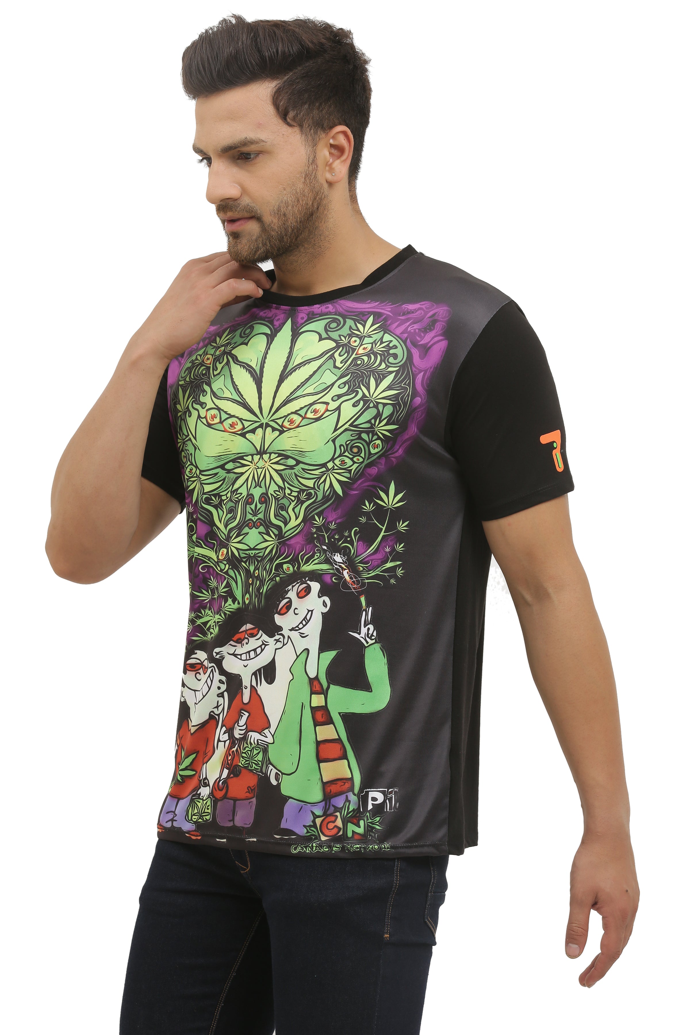 Ed Edd Eddy Day Dreaming Trip | UV Reactive T-Shirt | 210 GSM