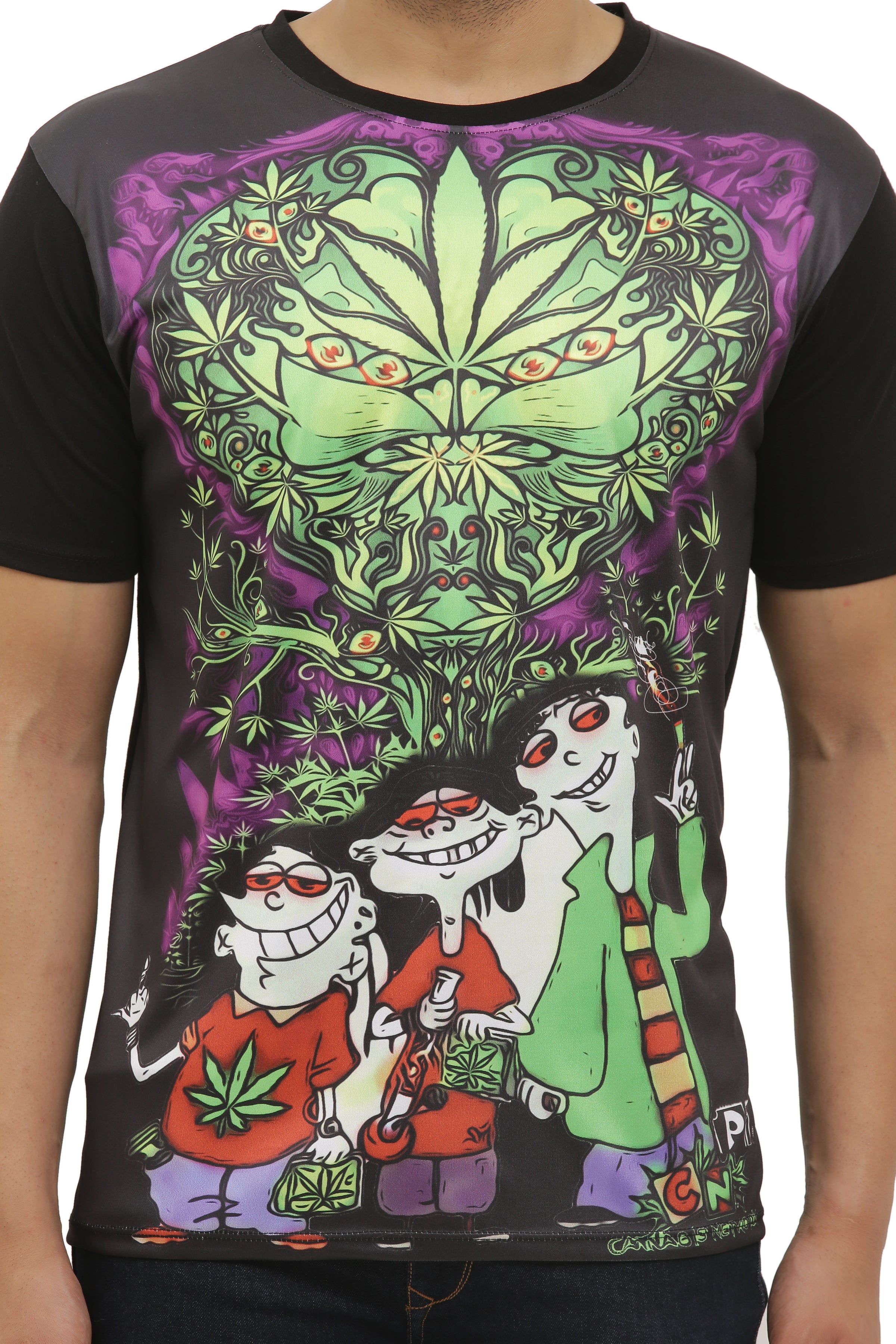 Ed Edd Eddy Day Dreaming Trip | UV Reactive T-Shirt | 210 GSM