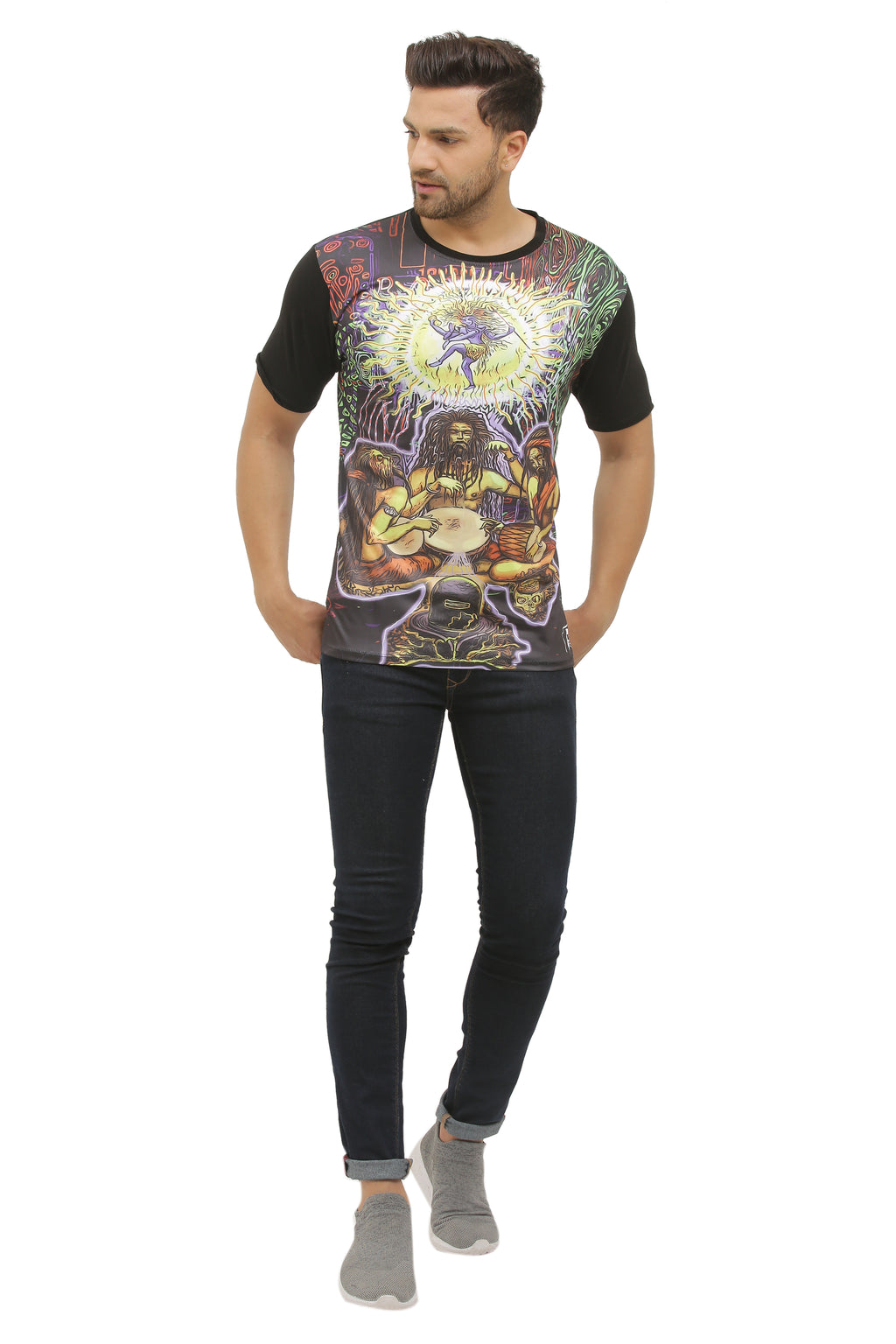 Psy Shiv Aradhana | UV Reactive T-Shirt | 210 GSM