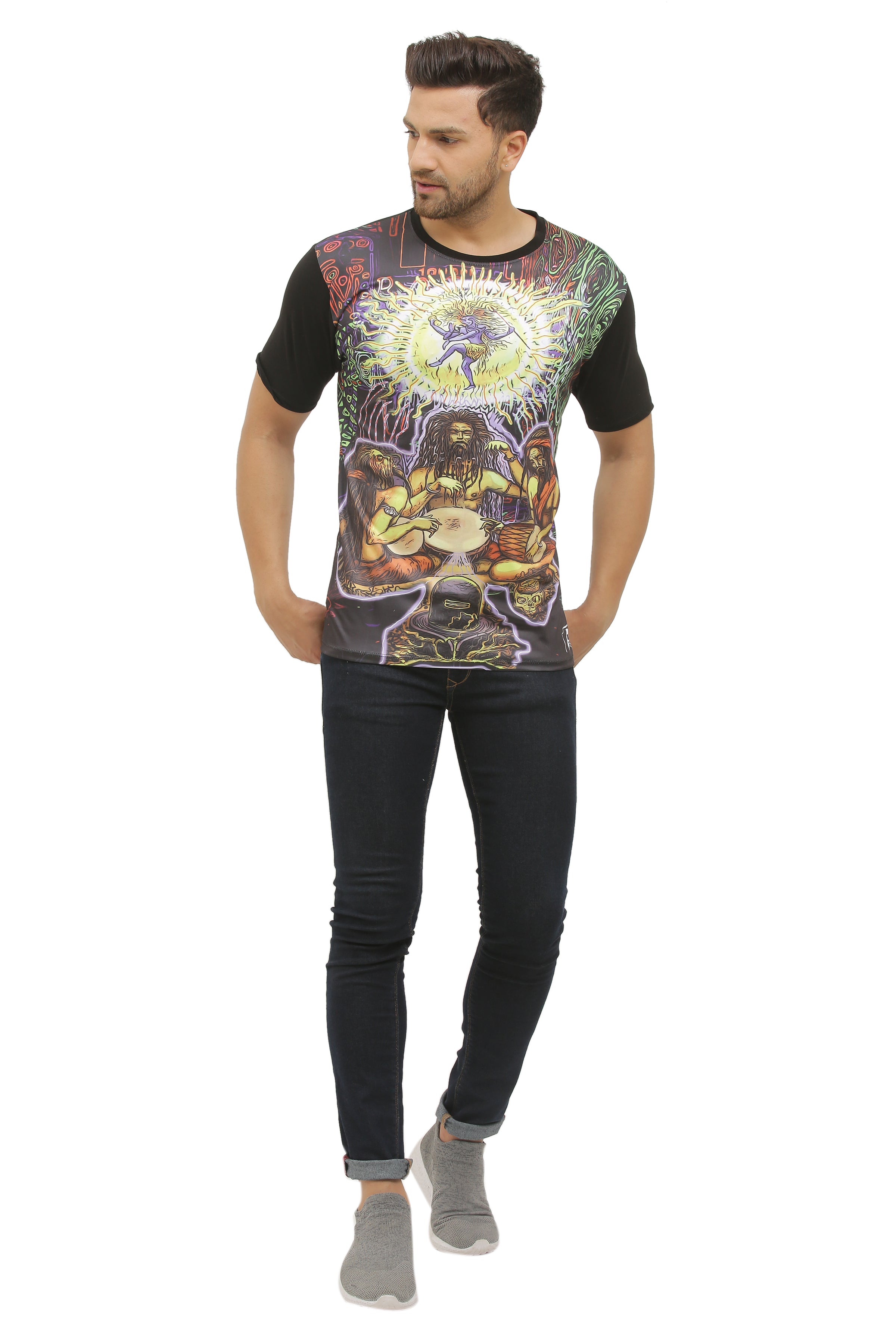 Psy Shiv Aradhana | UV Reactive T-Shirt | 210 GSM