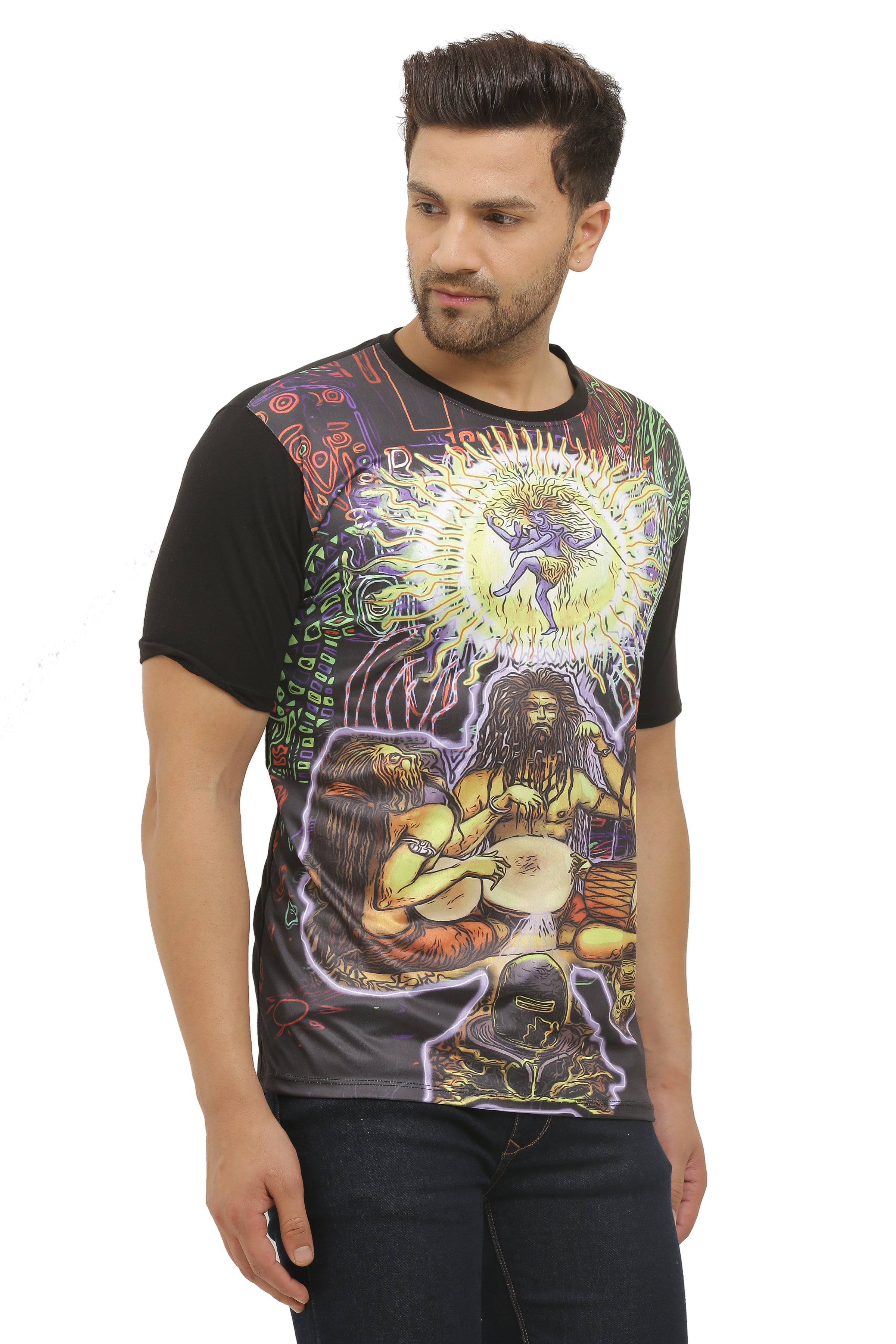 Psy Shiv Aradhana | UV Reactive T-Shirt | 210 GSM