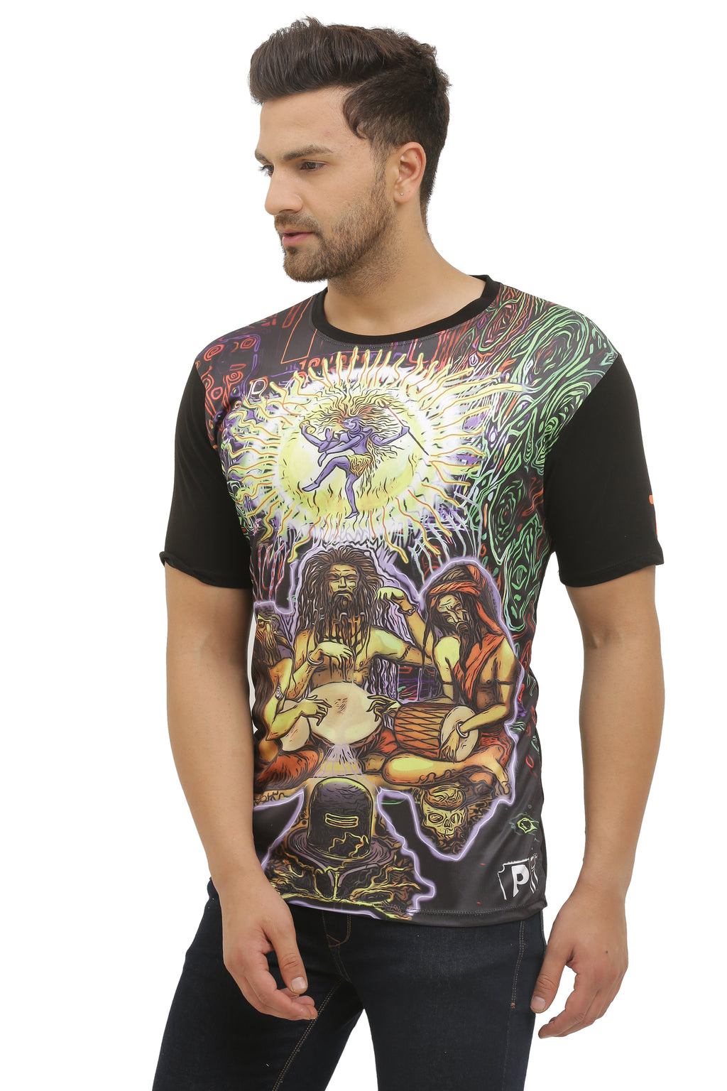 Psy Shiv Aradhana | UV Reactive T-Shirt | 210 GSM