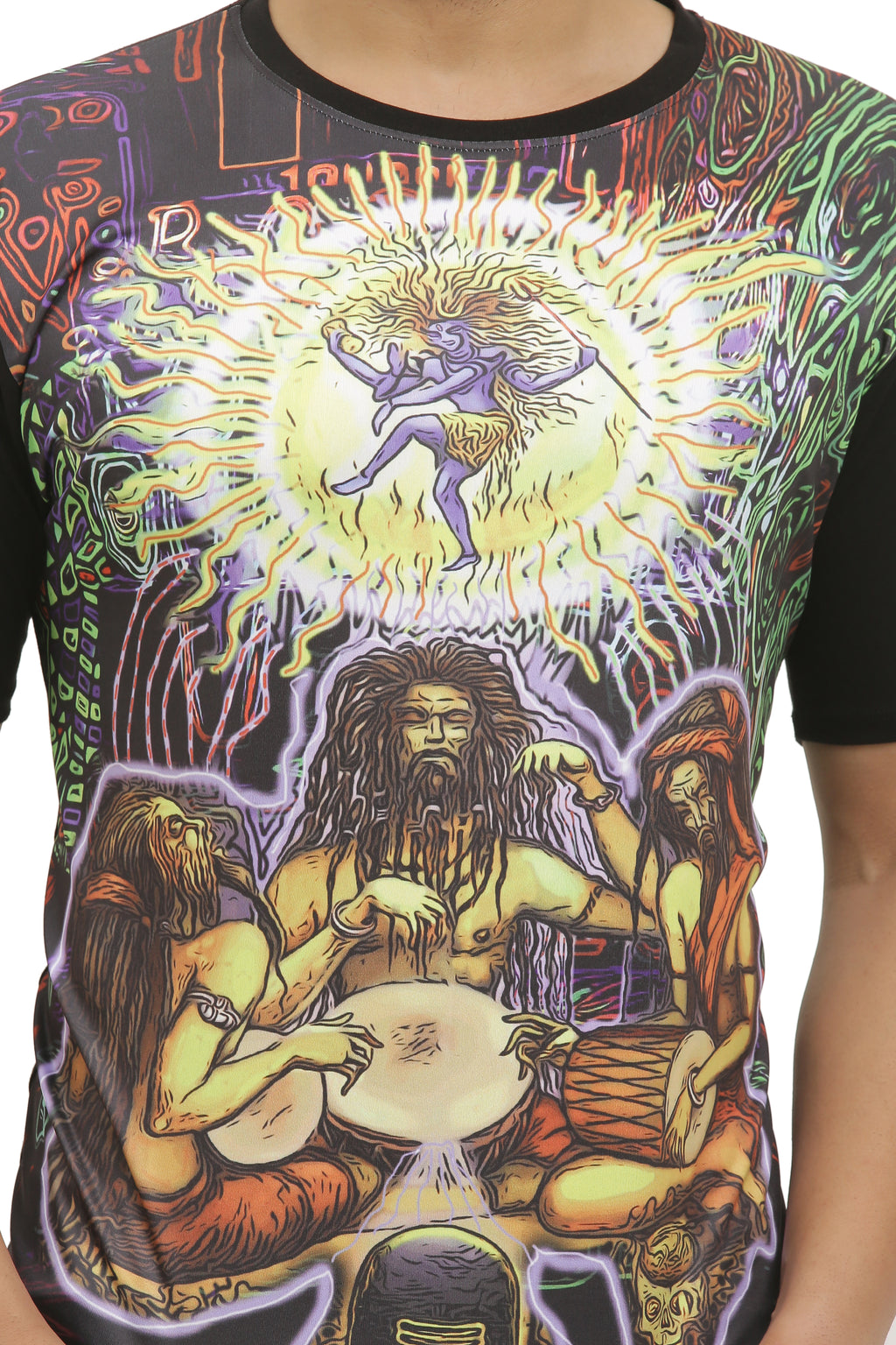 Psy Shiv Aradhana | UV Reactive T-Shirt | 210 GSM