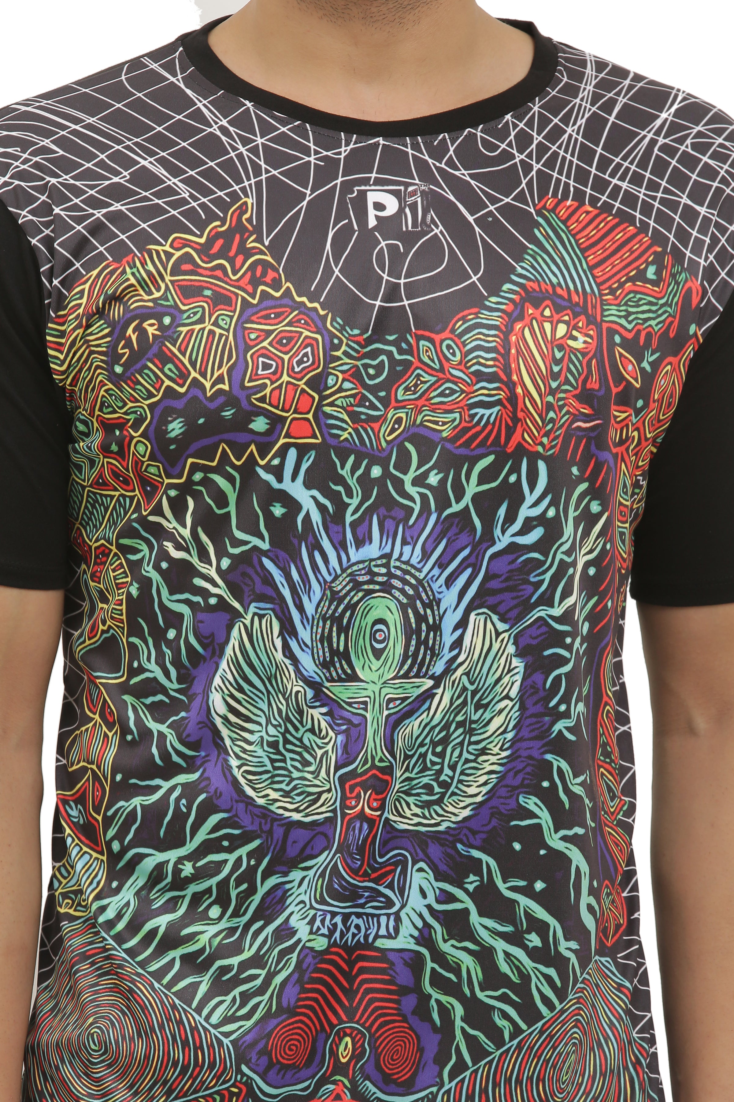 Psy Egyptian God Horus | UV Reactive Mystic T-Shirt | 210 GSM
