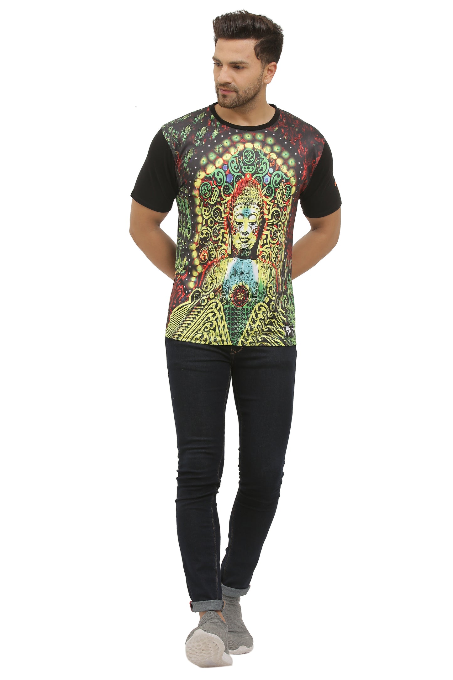 BUDDHA-PEACE-MEDITATION | SPIRITUAL JOURNEY T-SHIRT | 210 GSM