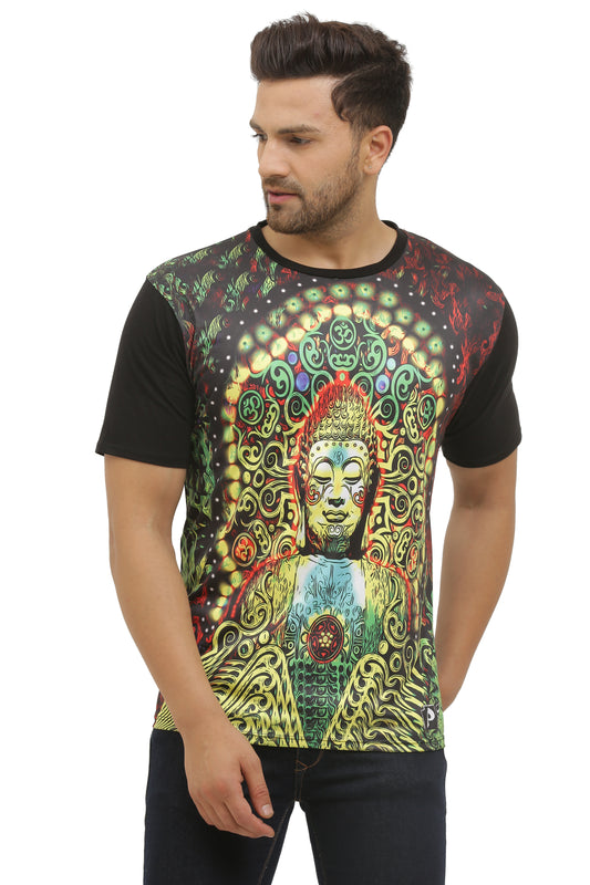 BUDDHA-PEACE-MEDITATION | SPIRITUAL JOURNEY T-SHIRT | 210 GSM