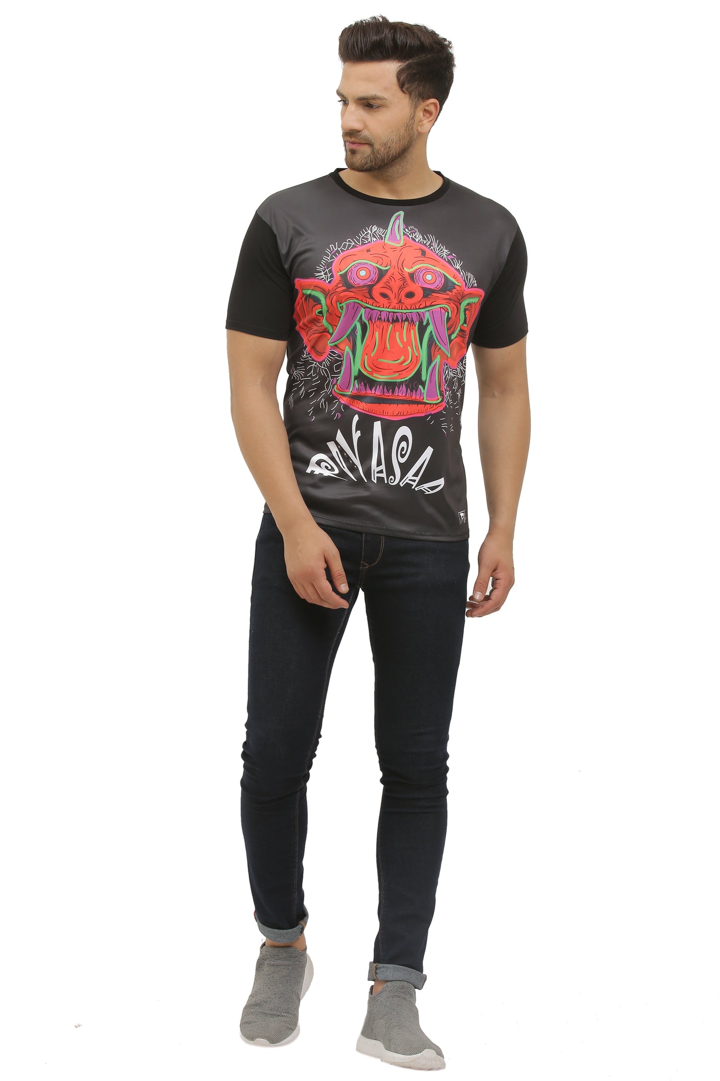 PSY PIYASA PORTAL | UV REACTIVE | DARK CHARACTER  | T-SHIRT  | 210 GSM