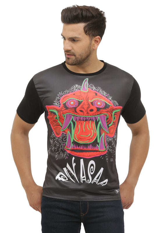 PSY PIYASA PORTAL | UV REACTIVE | DARK CHARACTER  | T-SHIRT  | 210 GSM