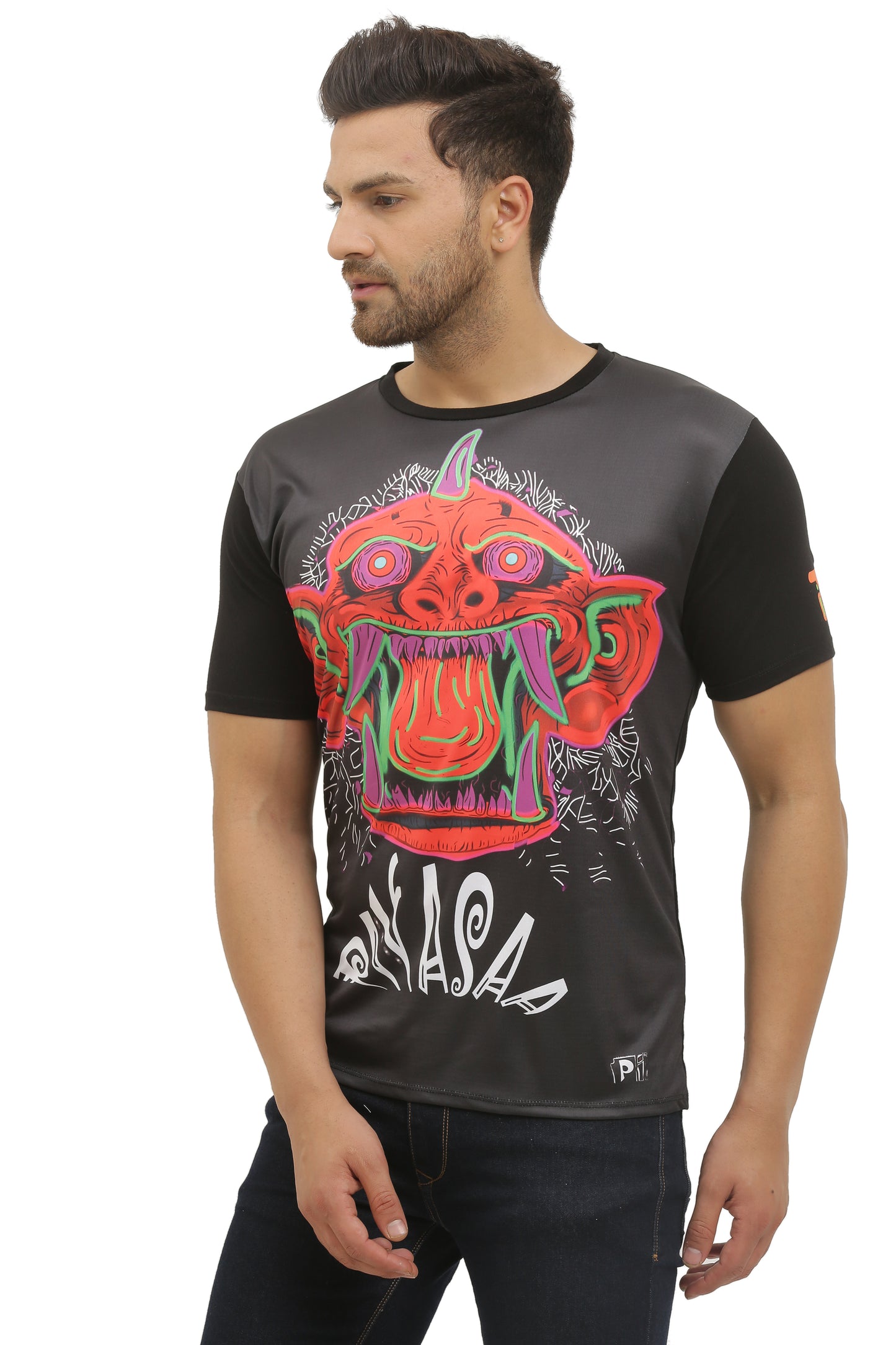 PSY PIYASA PORTAL | UV REACTIVE | DARK CHARACTER  | T-SHIRT  | 210 GSM