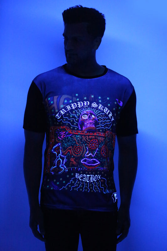 Psy Skull  Beat Box | Classy Fit T-SHIRT | 210 GSM