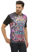 Shiva Anger Meditation | UV Reactive Art T-Shirt | 210 GSM