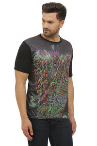 Psy Insane Space Art | UV Reactive T-Shirt | 210 GSM