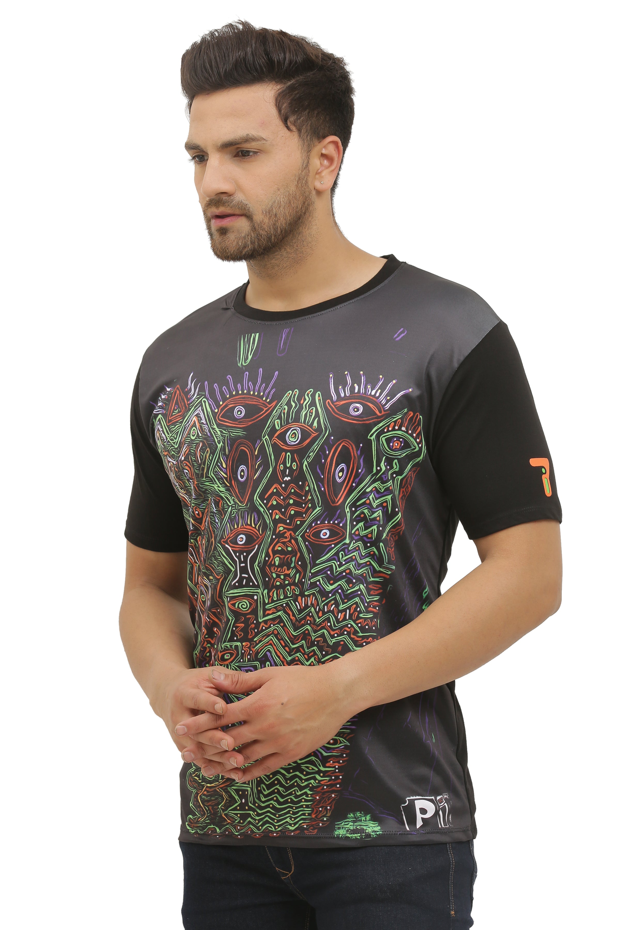 Psy Insane Space Art | UV Reactive T-Shirt | 210 GSM
