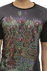 Psy Insane Space Art | UV Reactive T-Shirt | 210 GSM