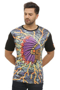 Native Insane | UV Reactive Bio-Washed Cotton T-Shirt | 210 GSM