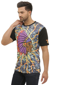 Native Insane | UV Reactive Bio-Washed Cotton T-Shirt | 210 GSM