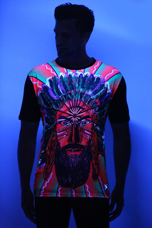 INSANE-TANTRA WARRIOR-ART | Classy Fit | UV Reactive T-SHIRT | 210 GSM