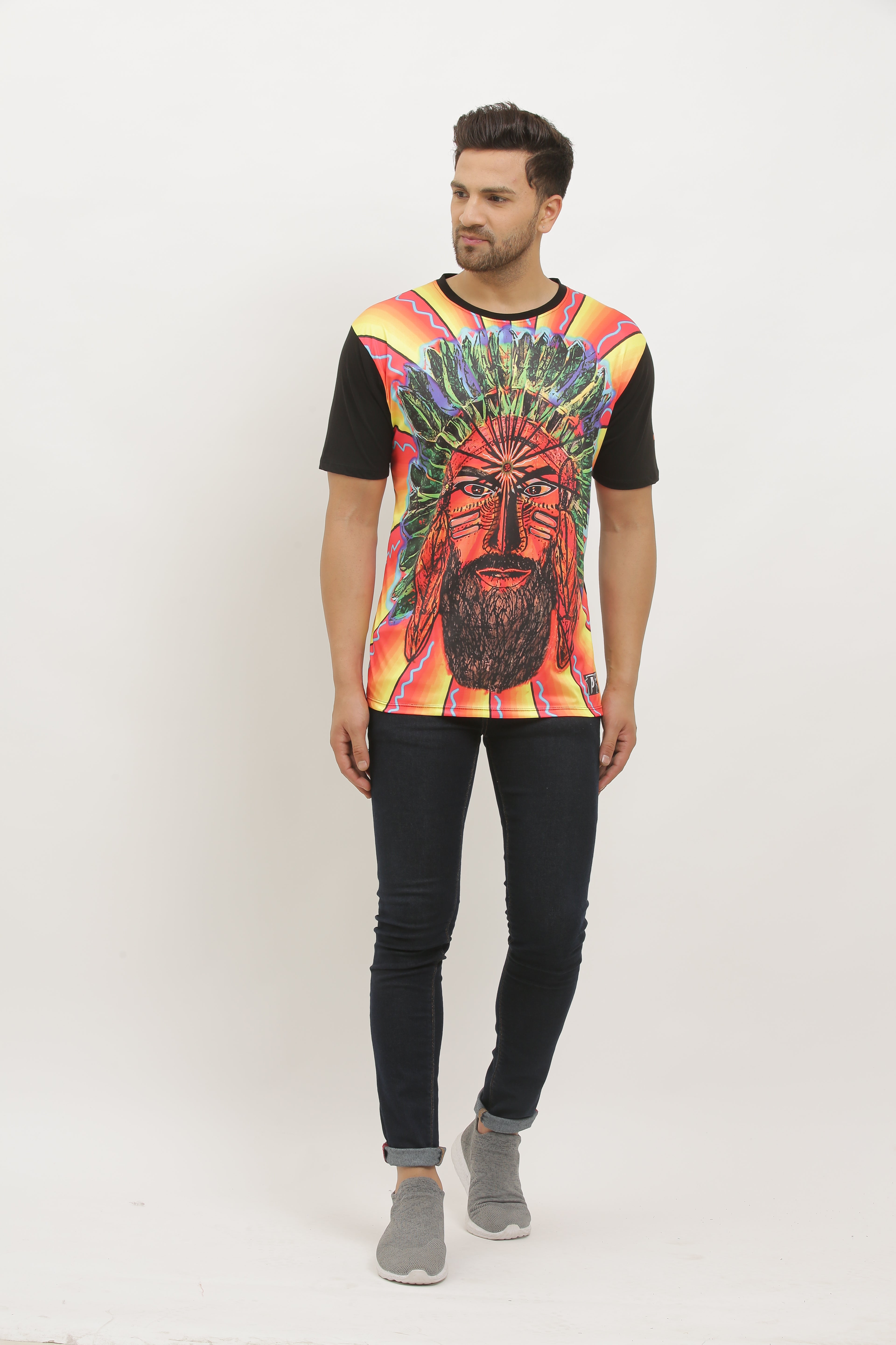 Insane Tantra Warrior | UV Reactive Classy Fit T-Shirt | 210 GSM
