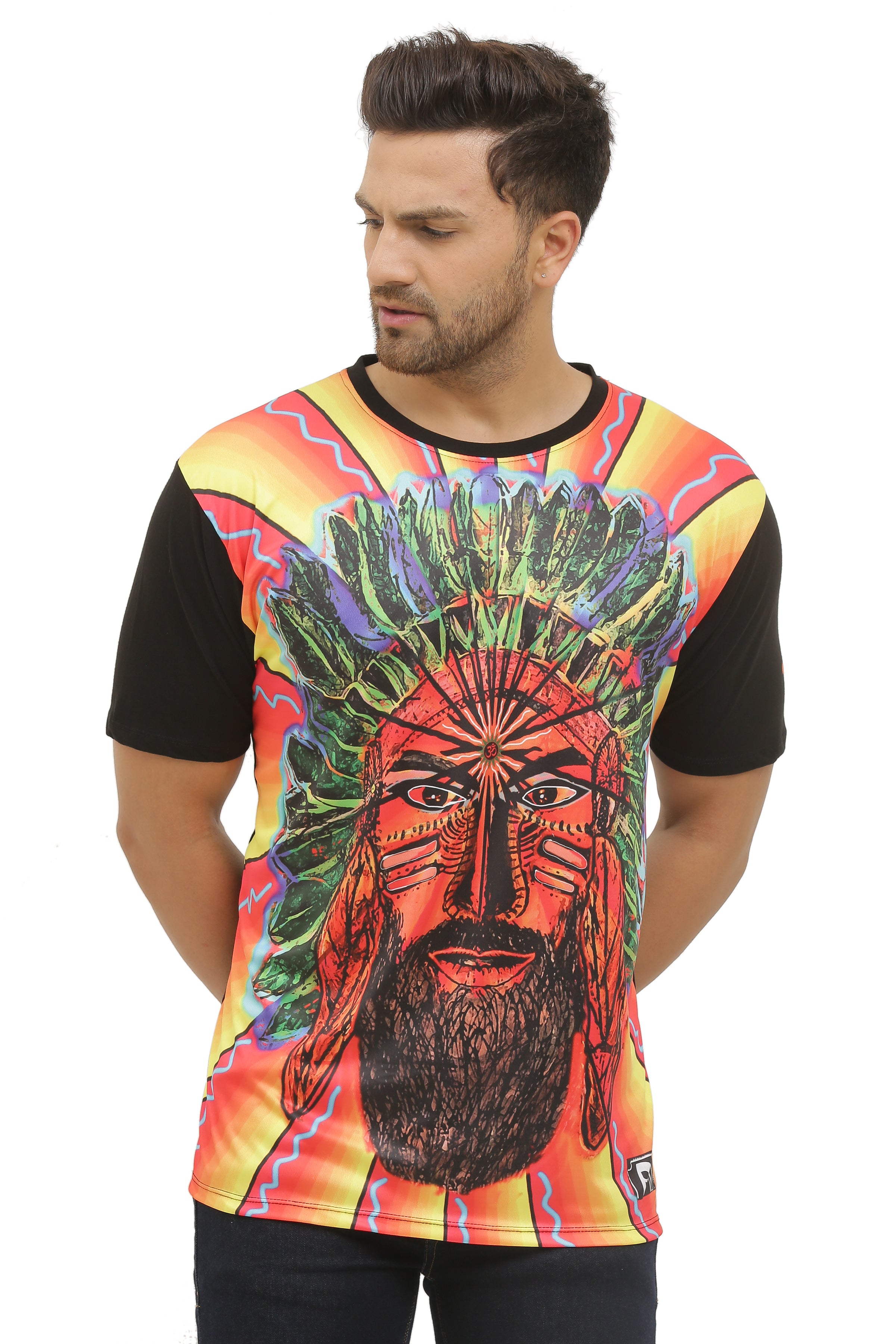 Insane Tantra Warrior | UV Reactive Classy Fit T-Shirt | 210 GSM