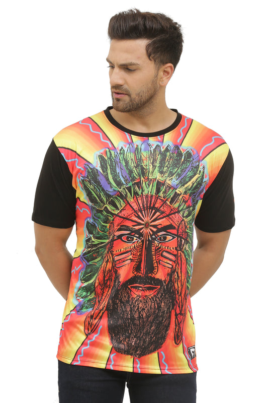 INSANE-TANTRA WARRIOR-ART | Classy Fit | UV Reactive T-SHIRT | 210 GSM