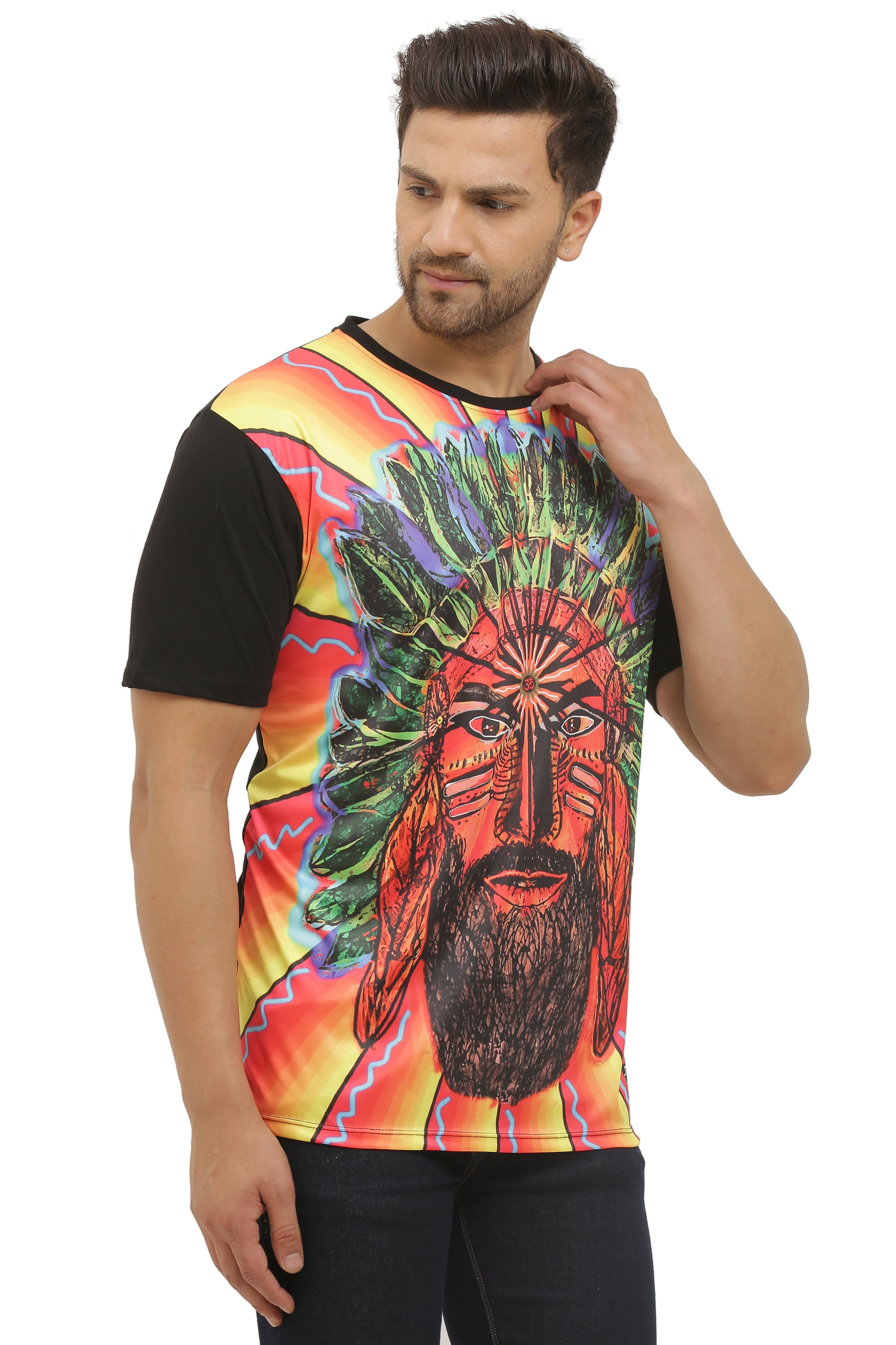 Insane Tantra Warrior | UV Reactive Classy Fit T-Shirt | 210 GSM