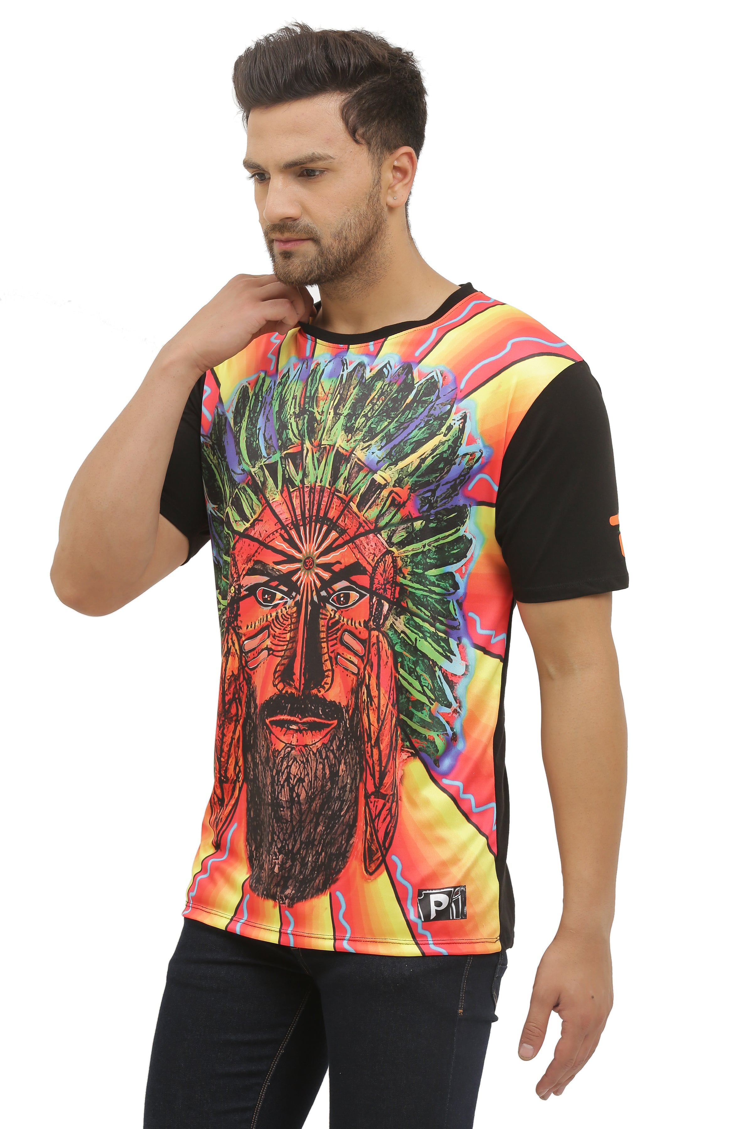 Insane Tantra Warrior | UV Reactive Classy Fit T-Shirt | 210 GSM