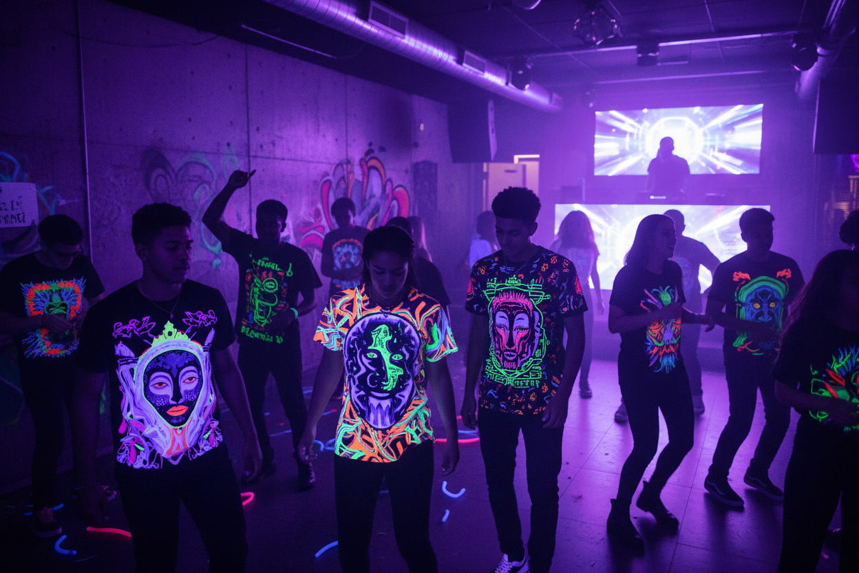 change tshirt with UV atrtistic printed