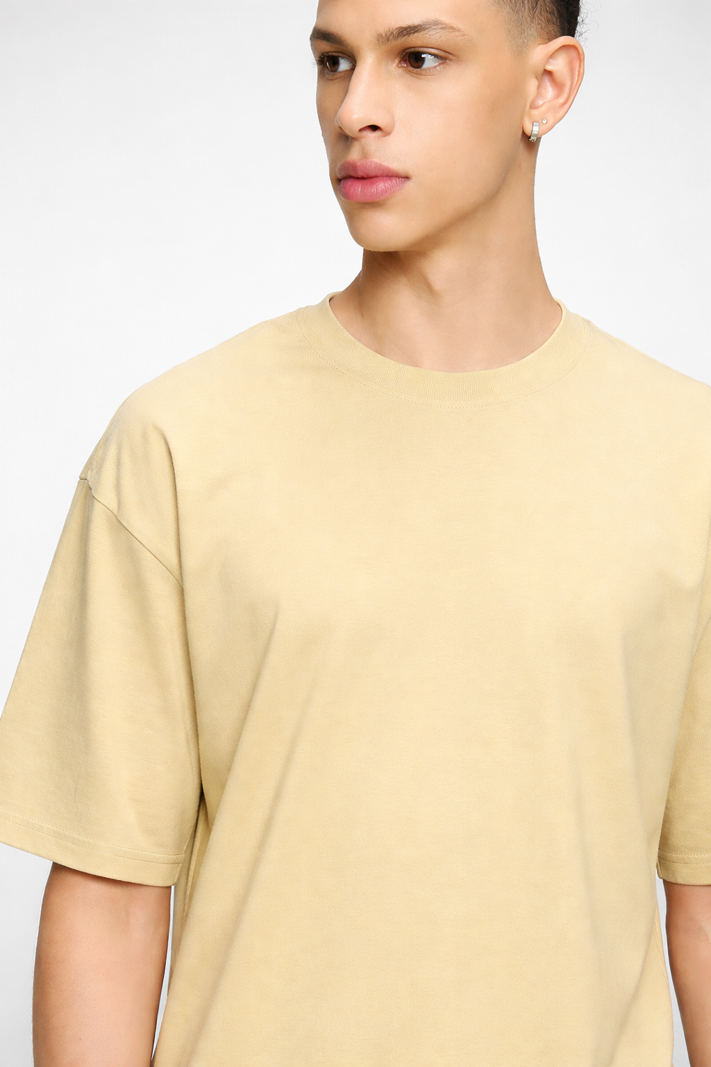 Premium Cotton Terry Oversized T-Shirt | 210 GSM Plain Essential