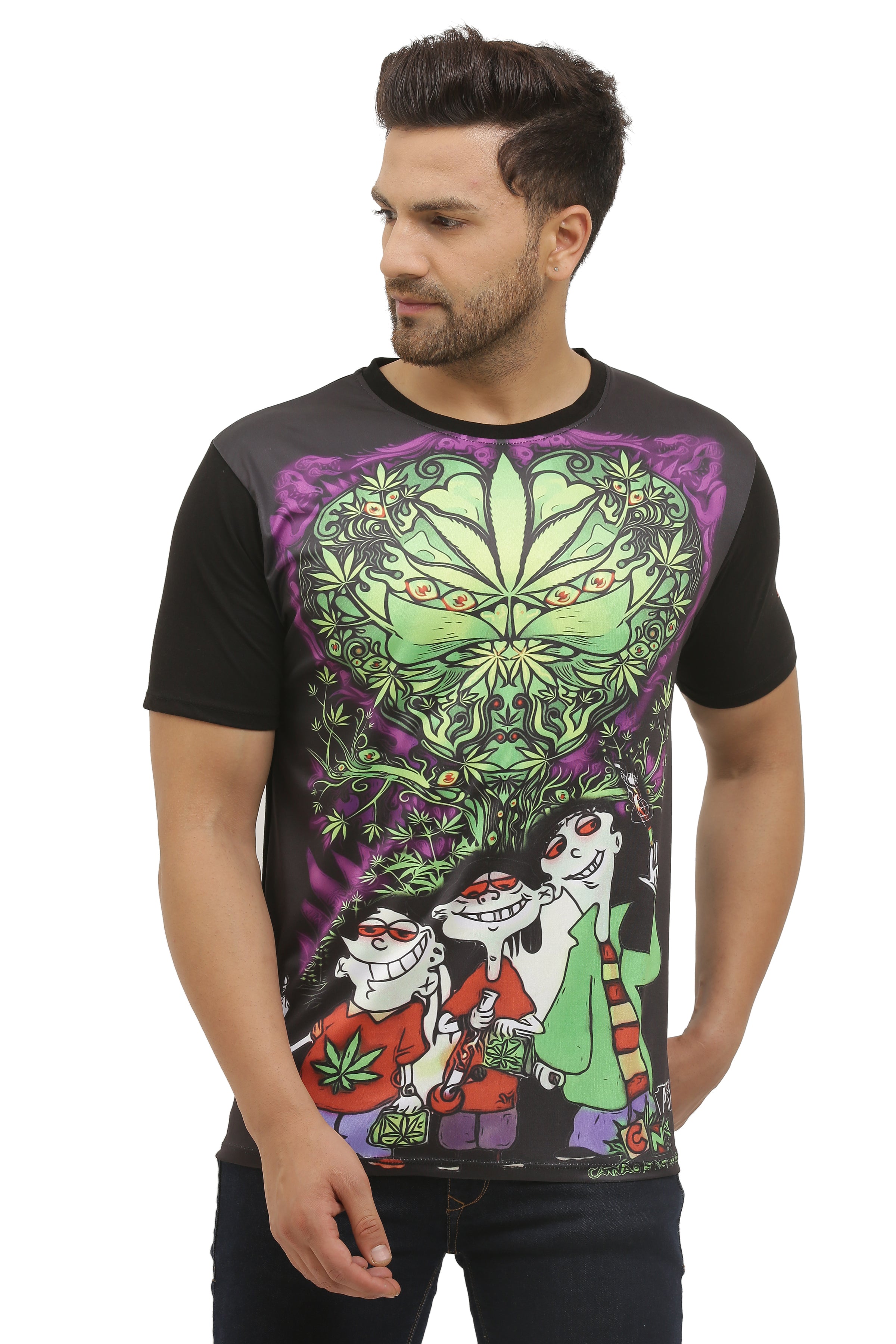 Ed Edd Eddy Day Dreaming Trip | UV Reactive T-Shirt | 210 GSM
