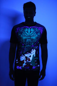 Ed Edd Eddy Day Dreaming Trip | UV Reactive T-Shirt | 210 GSM