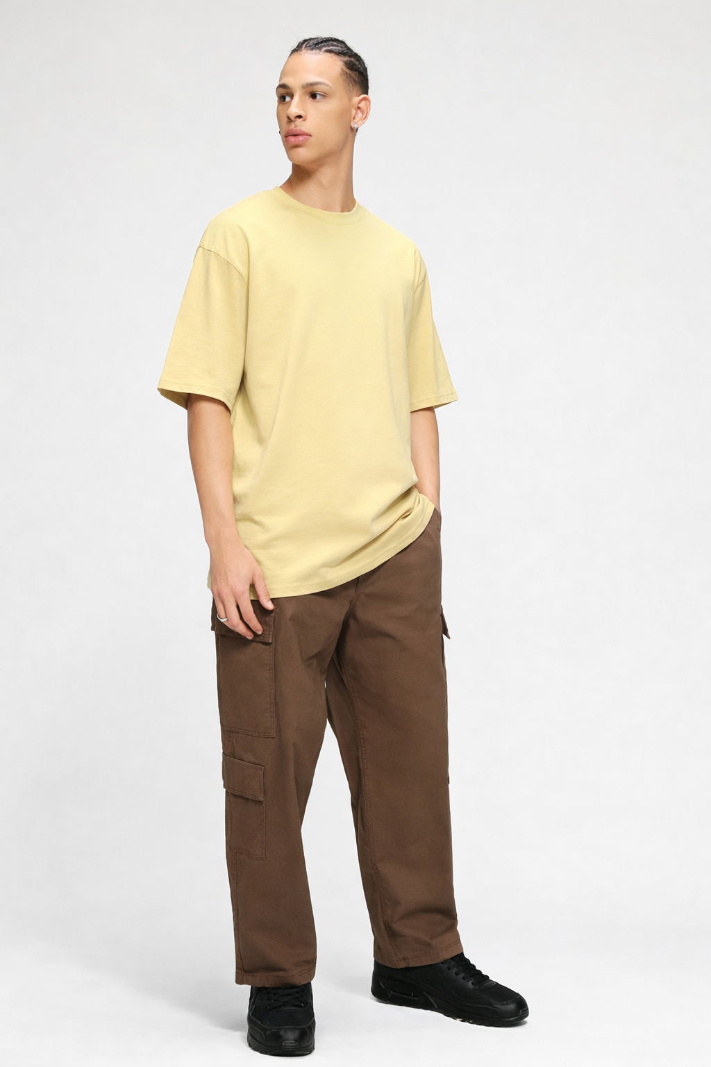 Premium Cotton Terry Oversized T-Shirt | 210 GSM Plain Essential