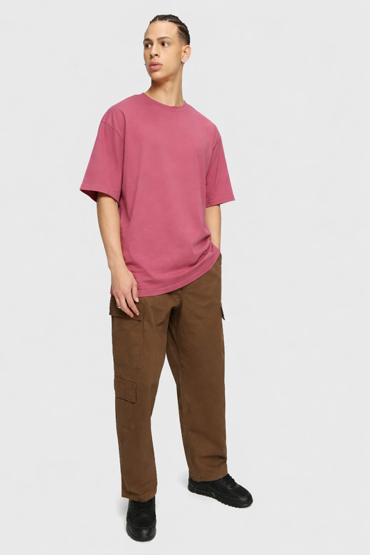Premium Cotton Terry Oversized T-Shirt – 210 GSM Plain Essential