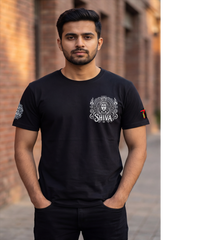 Shiva Cosmos | RGB Reactive Bio-Washed Cotton T-Shirt | 210 GSM