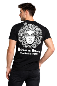 Medusa Graphic | Bio-Washed Cotton T-Shirt | 210 GSM