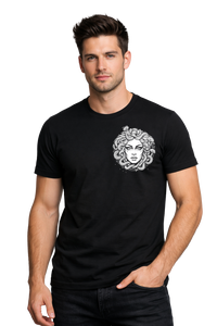 Medusa Graphic | Bio-Washed Cotton T-Shirt | 210 GSM